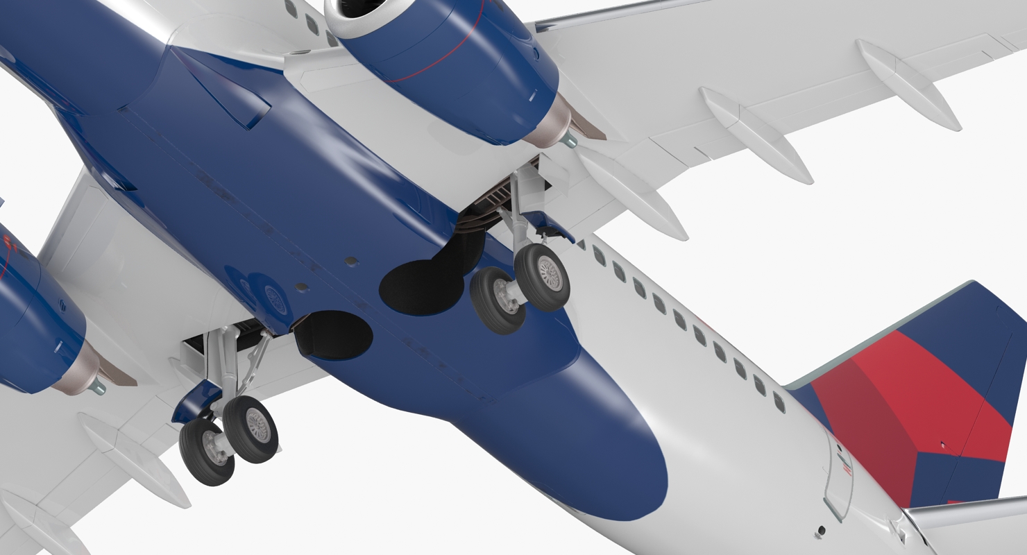 Boeing 737 700 Delta Air Lines Rigged 3D