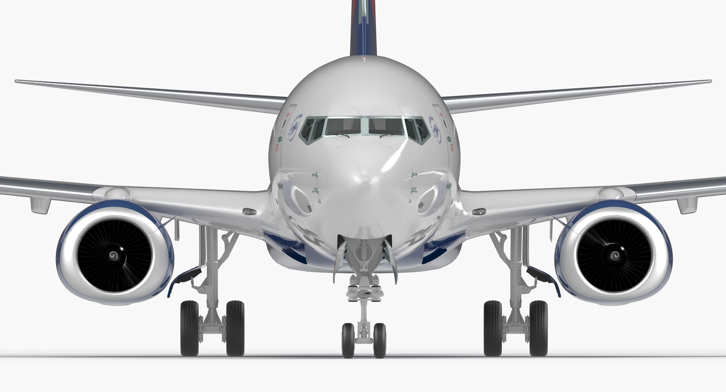 Boeing 737 700 Delta Air Lines Rigged 3D