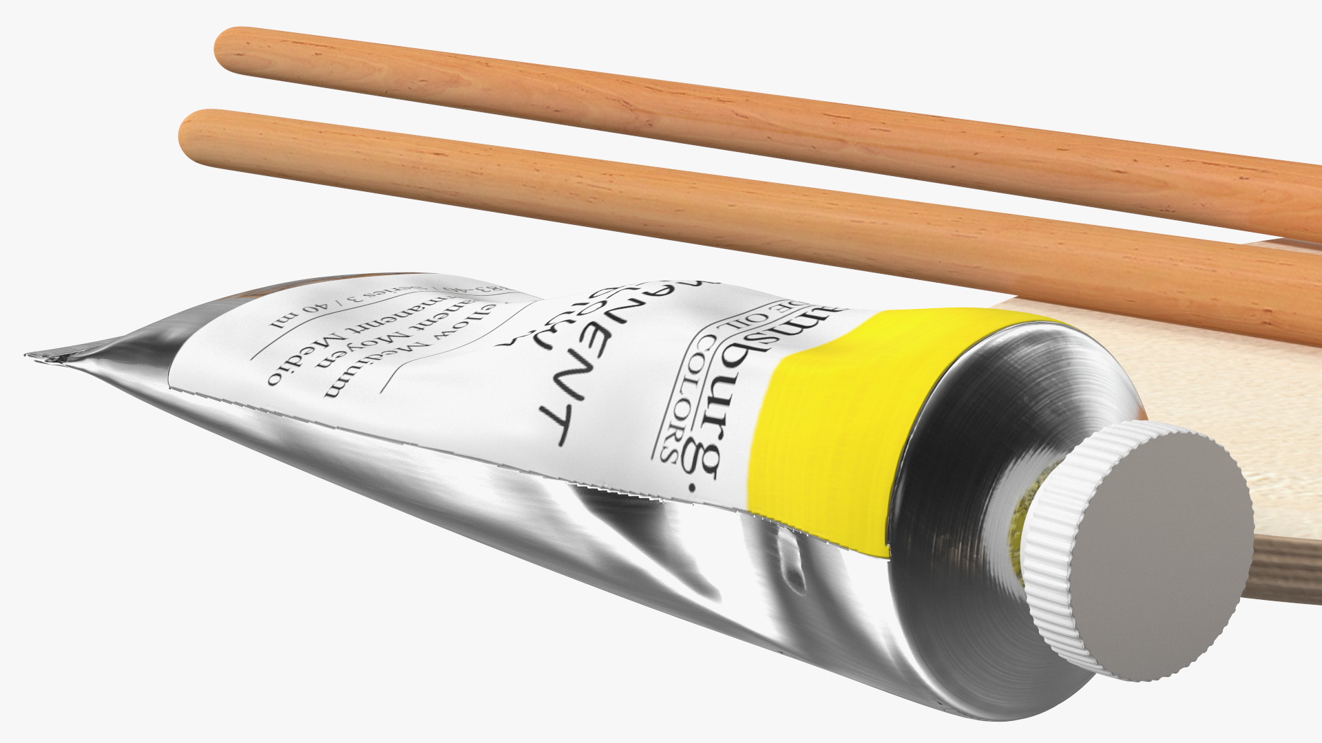 3D Paint Palette With Williamsburg Oil Paint