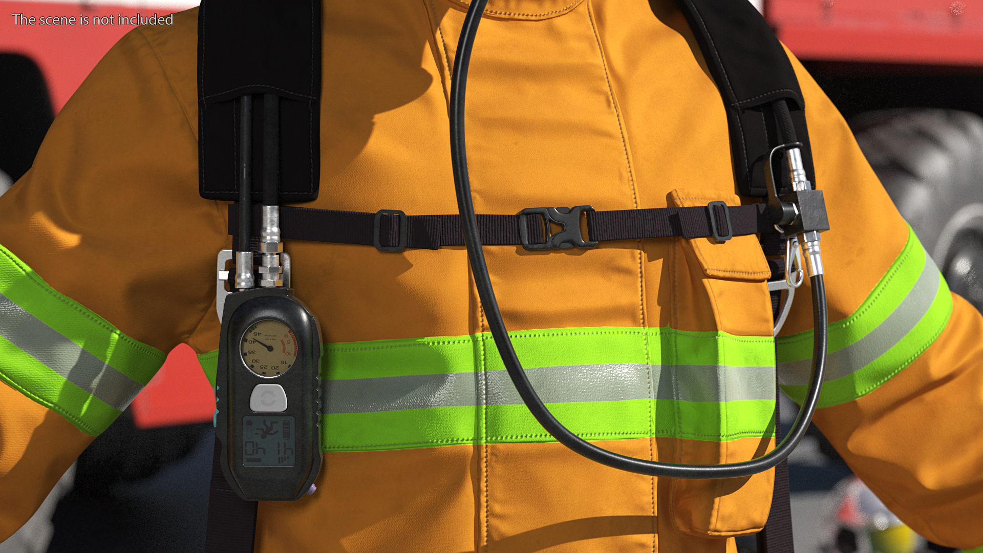 Firefighter Rescuer 3D model