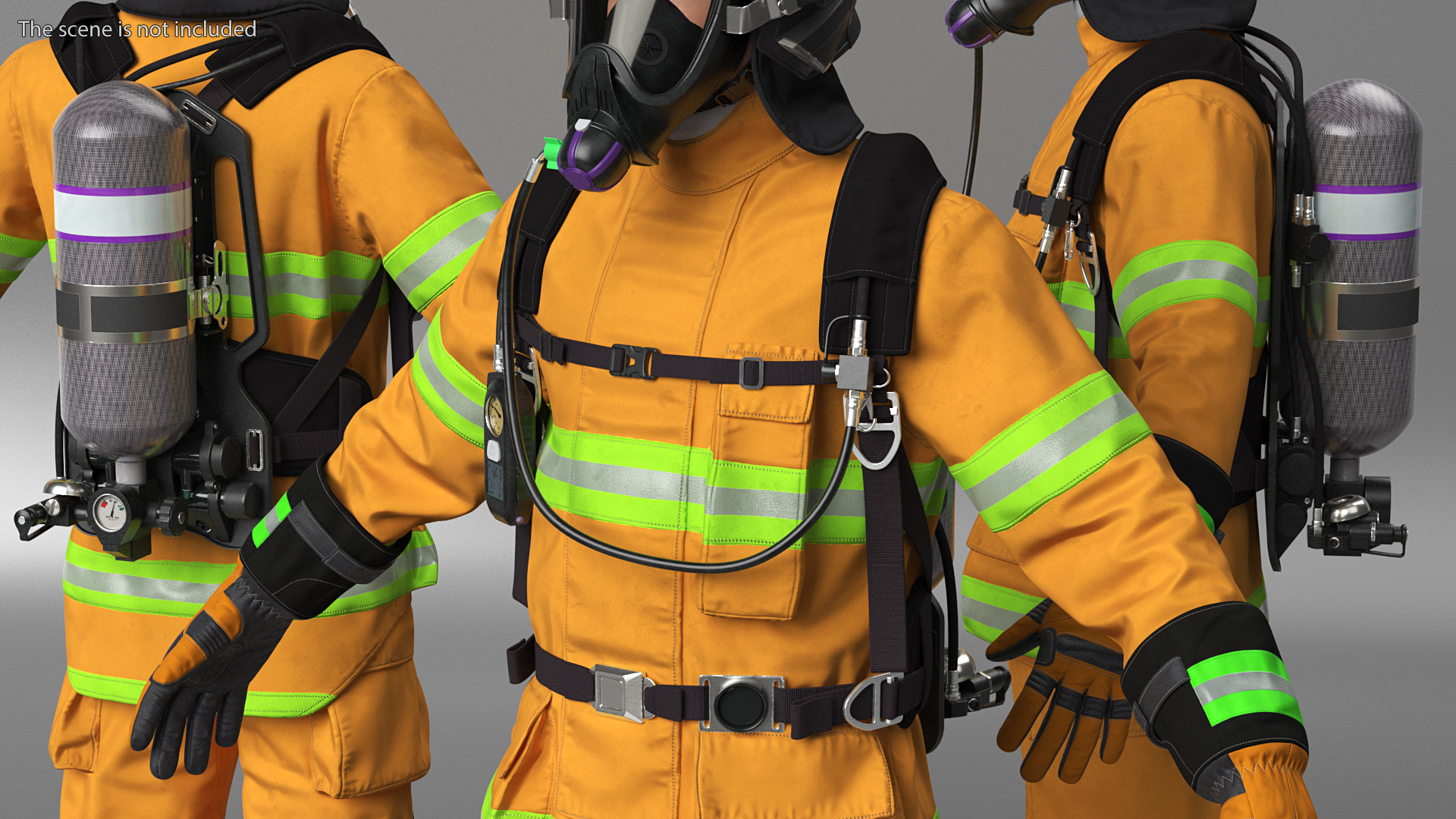 Firefighter Rescuer 3D model