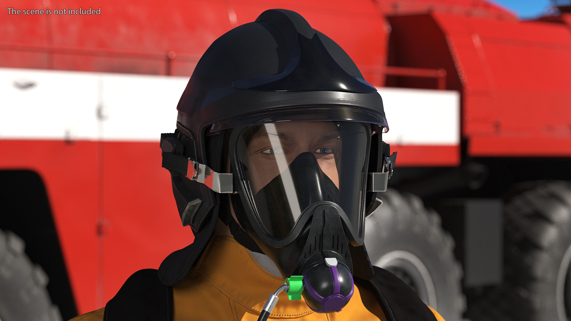 Firefighter Rescuer 3D model