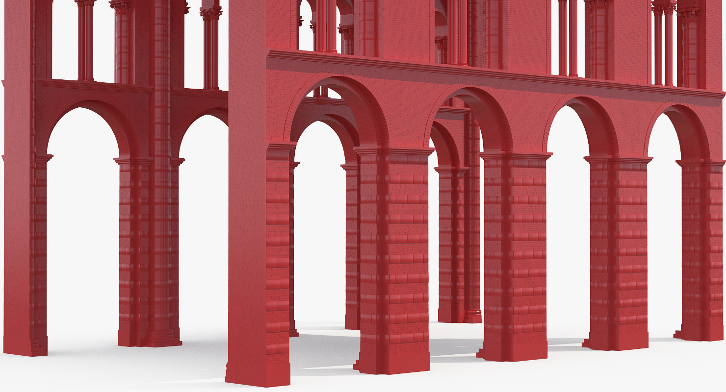 Barrel Vault Greco Roman 3D model