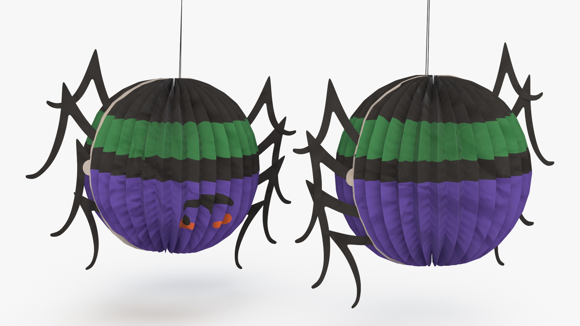 Halloween Paper Decorations Spider 3D model