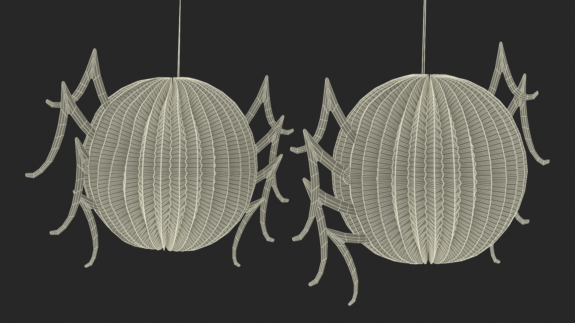Halloween Paper Decorations Spider 3D model