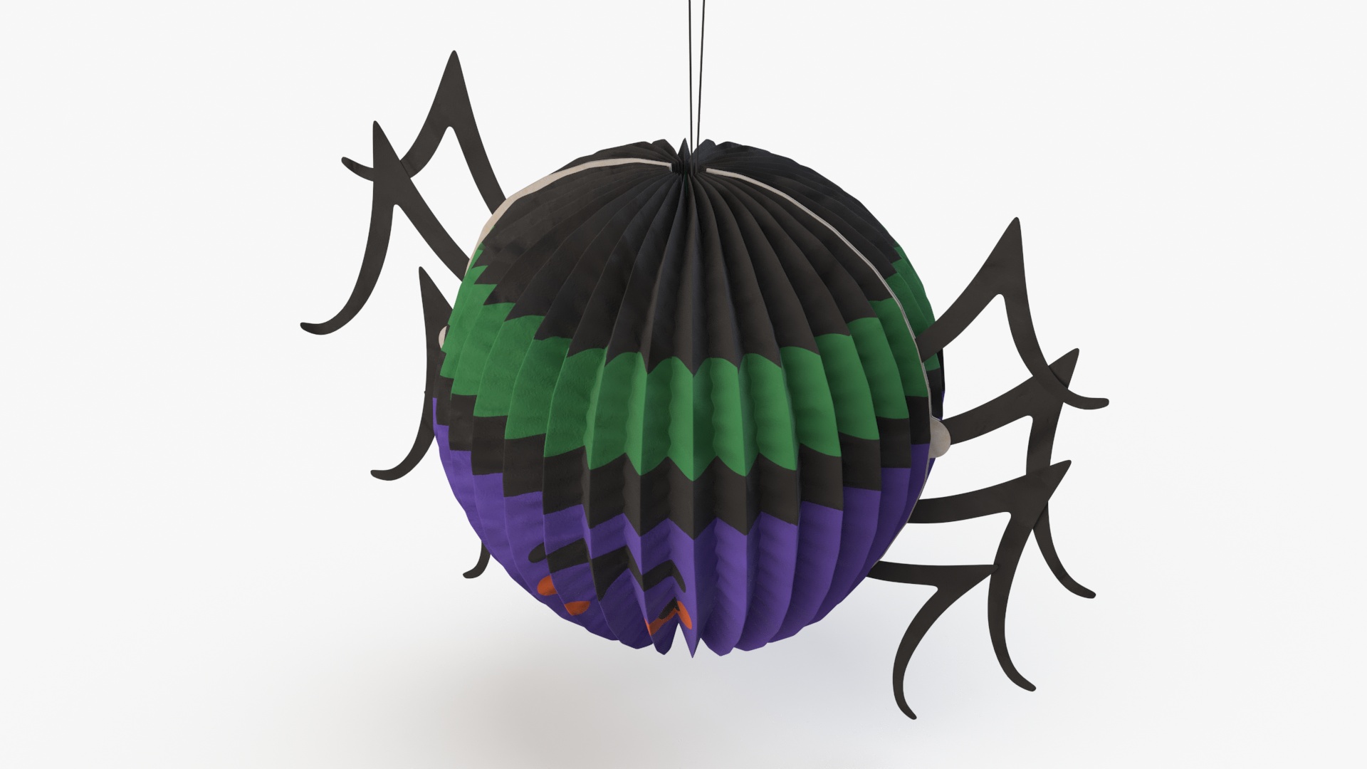 Halloween Paper Decorations Spider 3D model
