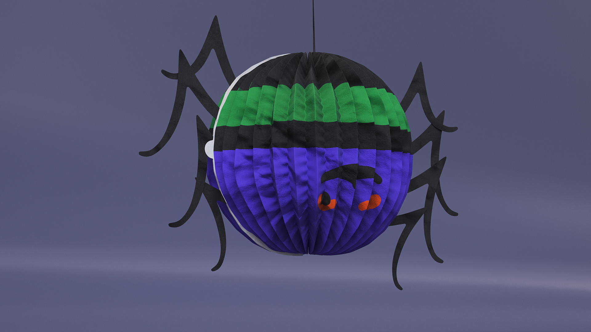 Halloween Paper Decorations Spider 3D model