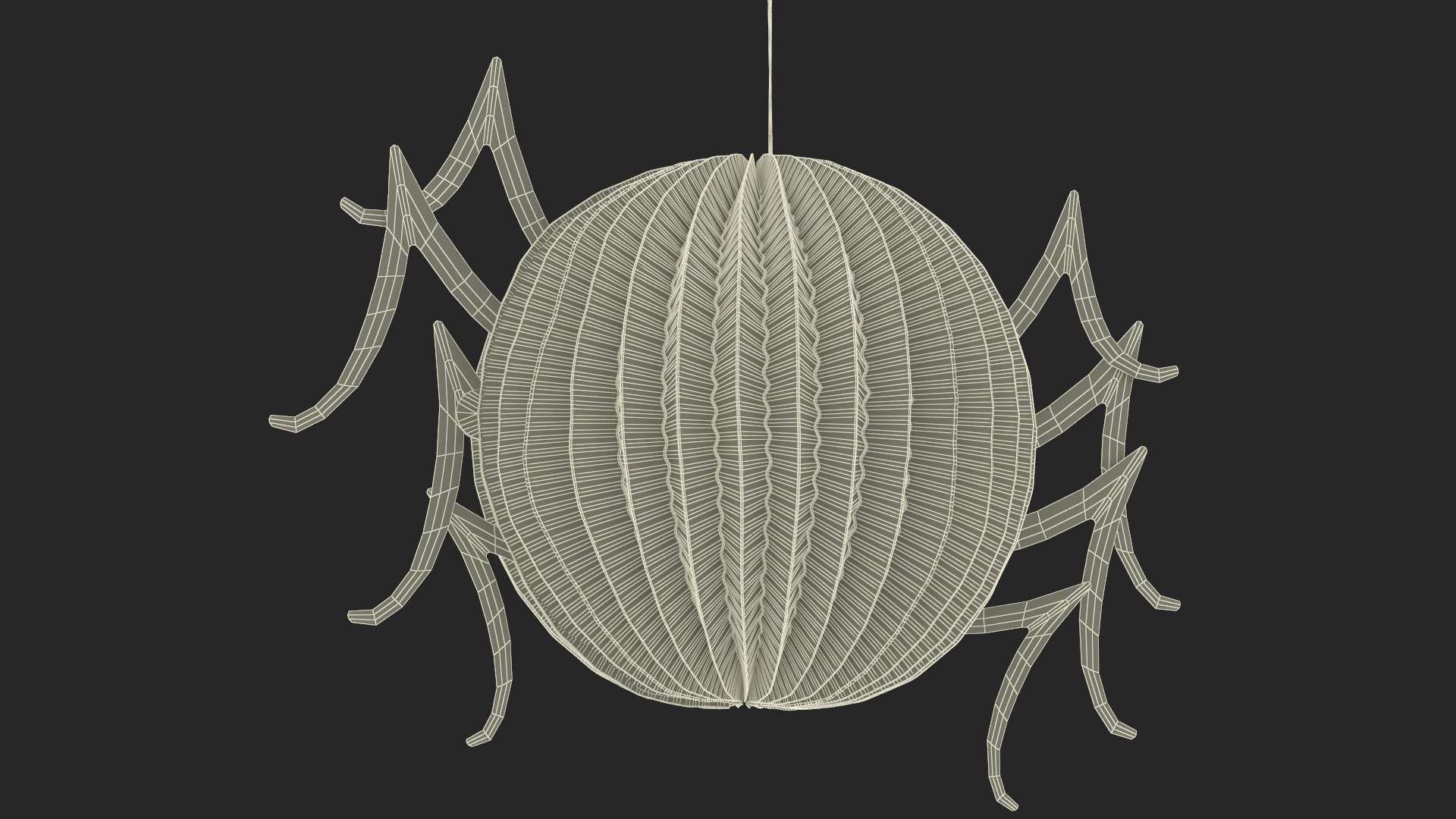 Halloween Paper Decorations Spider 3D model