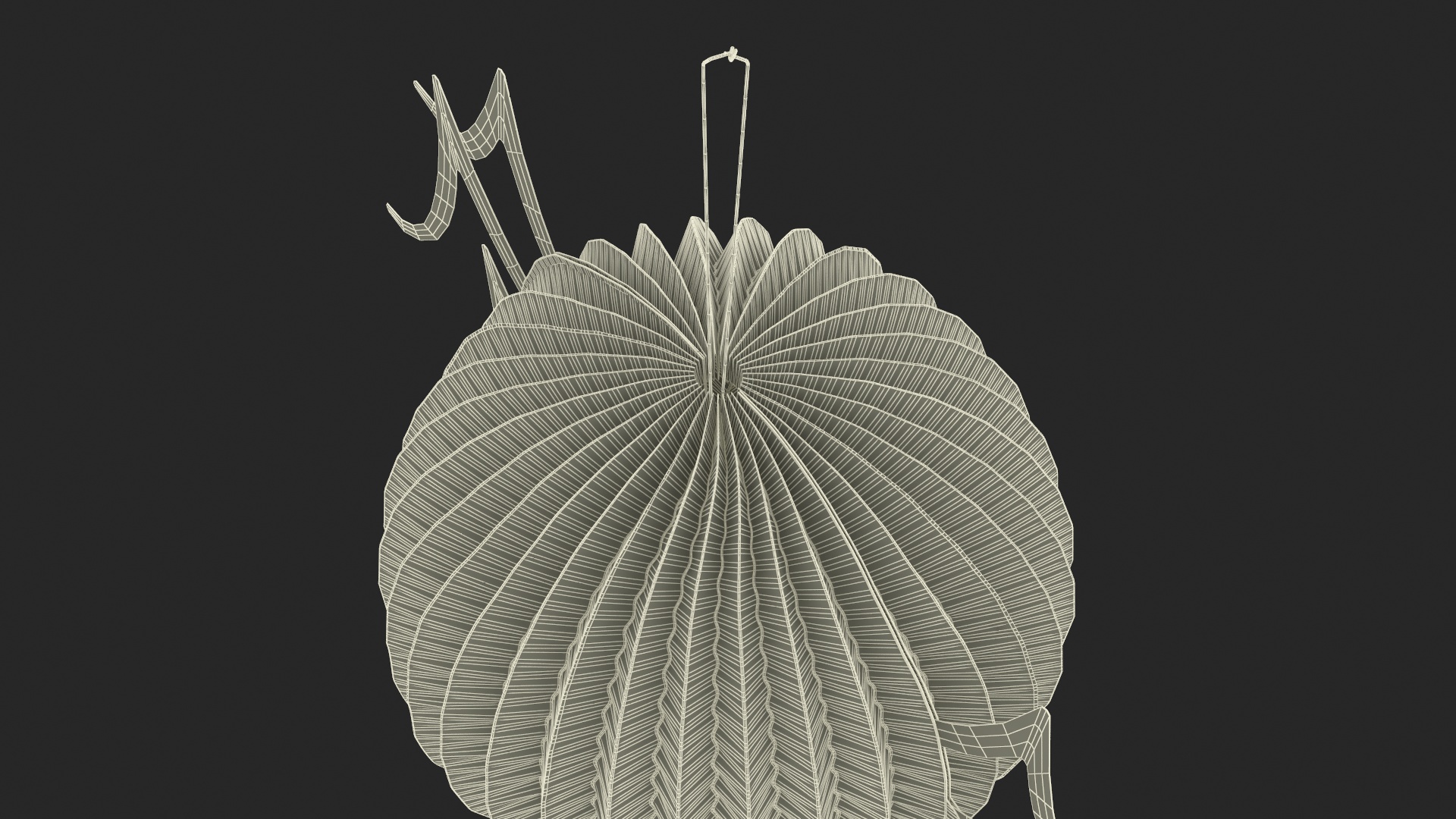 Halloween Paper Decorations Spider 3D model