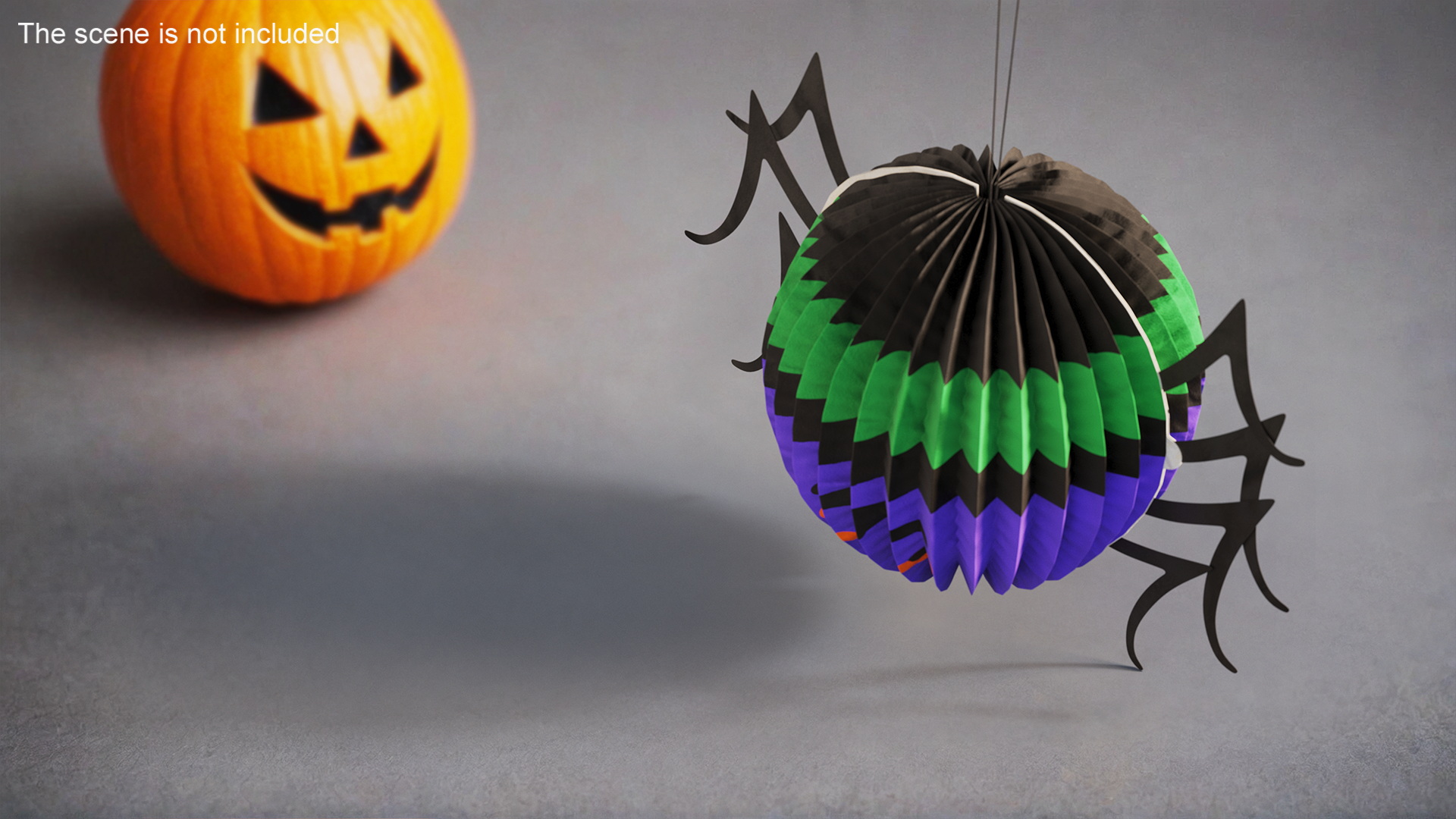 Halloween Paper Decorations Spider 3D model