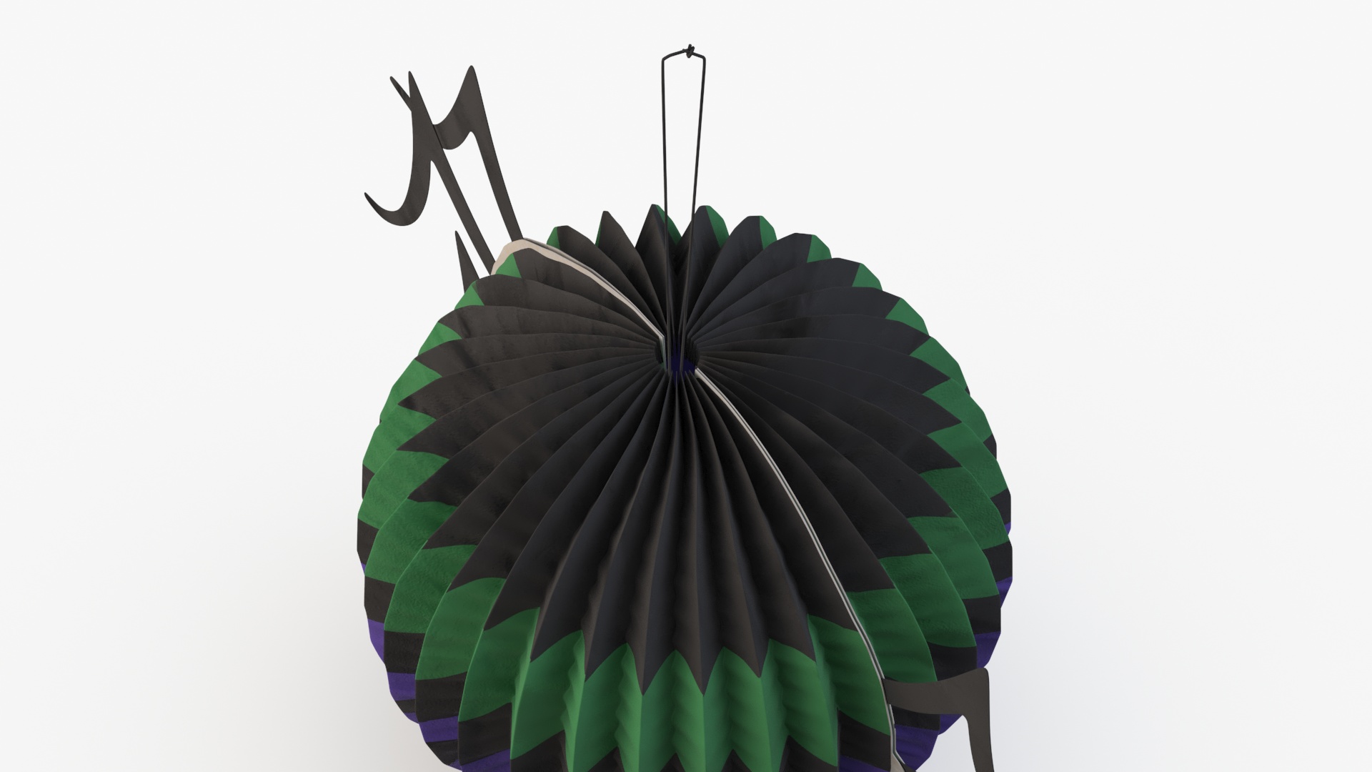 Halloween Paper Decorations Spider 3D model