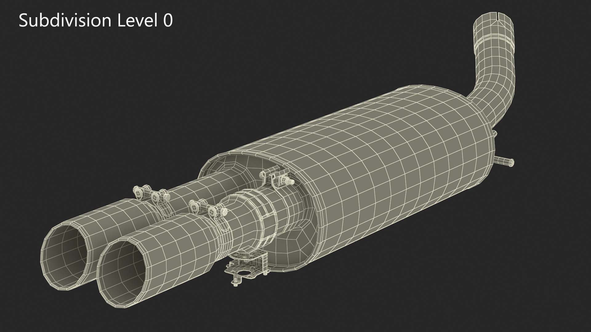 Car Exhaust Muffler 3D model