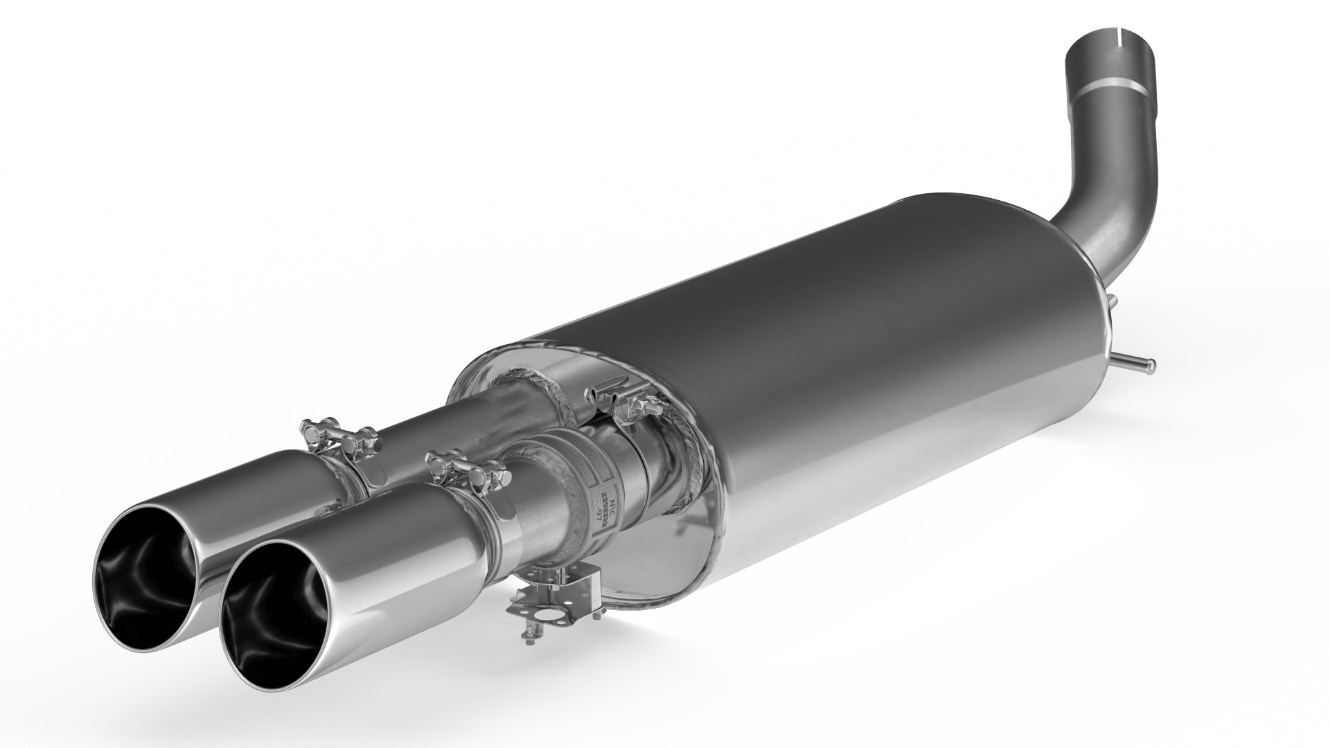 Car Exhaust Muffler 3D model