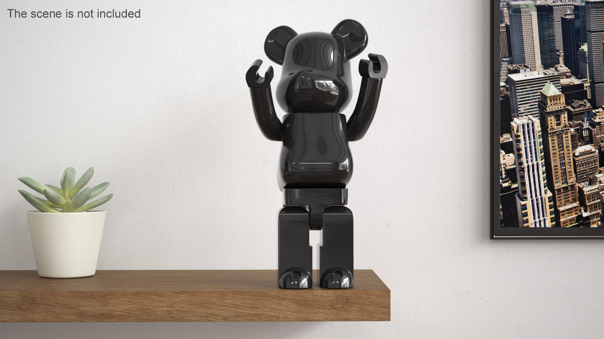 Collectible Figure Bearbrick Black 3D model
