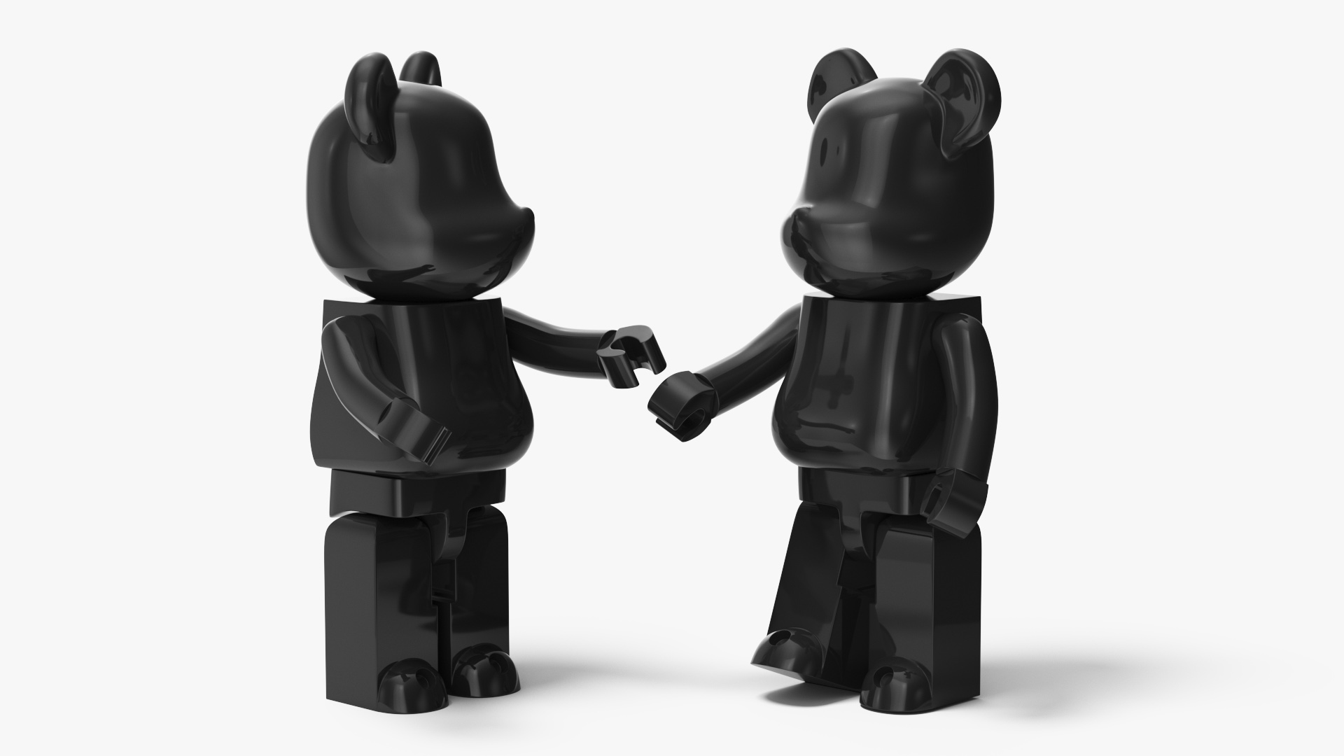 Collectible Figure Bearbrick Black 3D model
