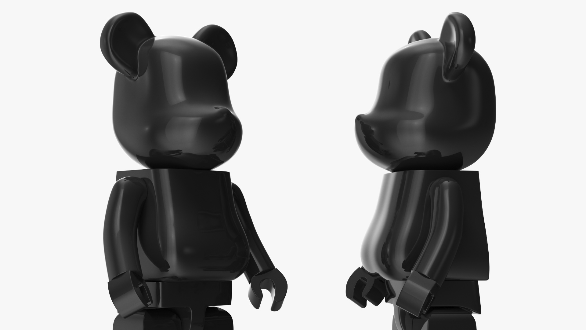 Collectible Figure Bearbrick Black 3D model
