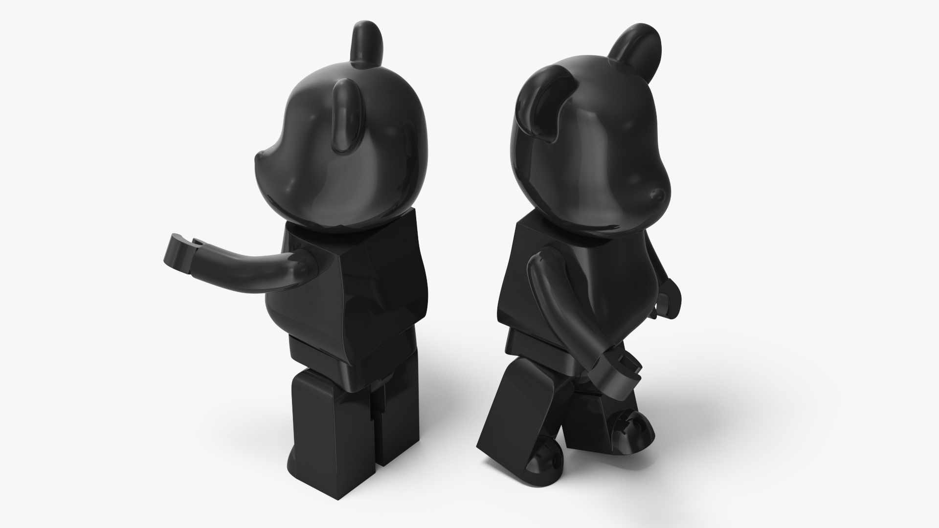 Collectible Figure Bearbrick Black 3D model