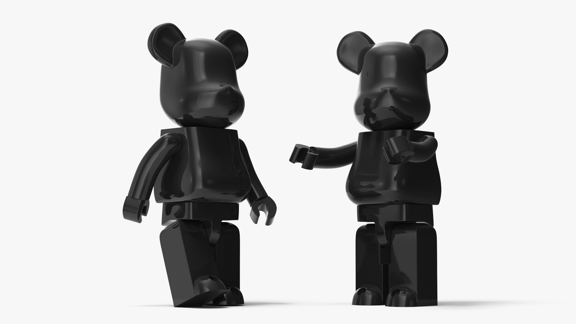 Collectible Figure Bearbrick Black 3D model