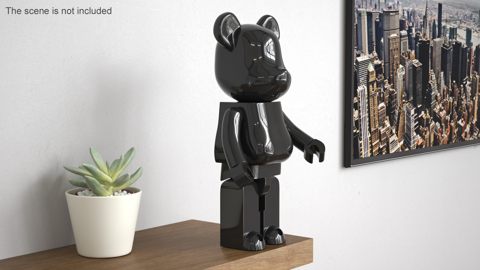 Collectible Figure Bearbrick Black 3D model