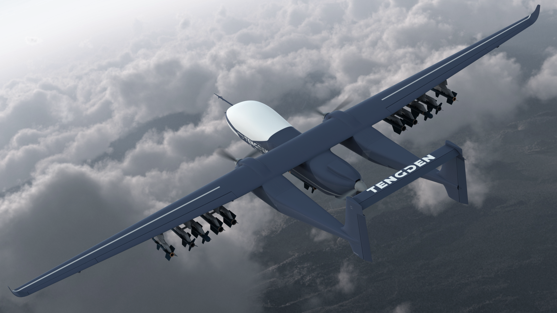 Tengden TB-001 Carrying Blue Arrow LJ-7 Missiles, view 12