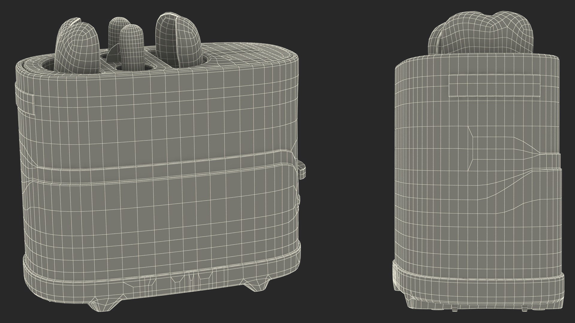 Toaster Carrying Hot Dog 3D model