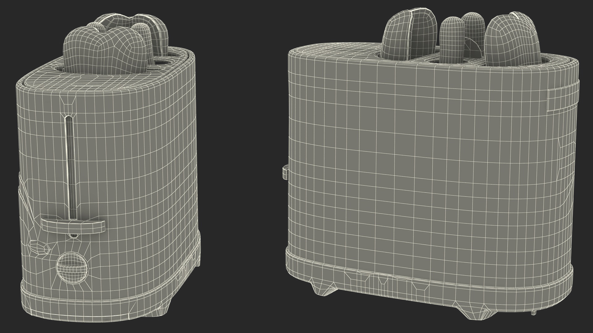 Toaster Carrying Hot Dog 3D model