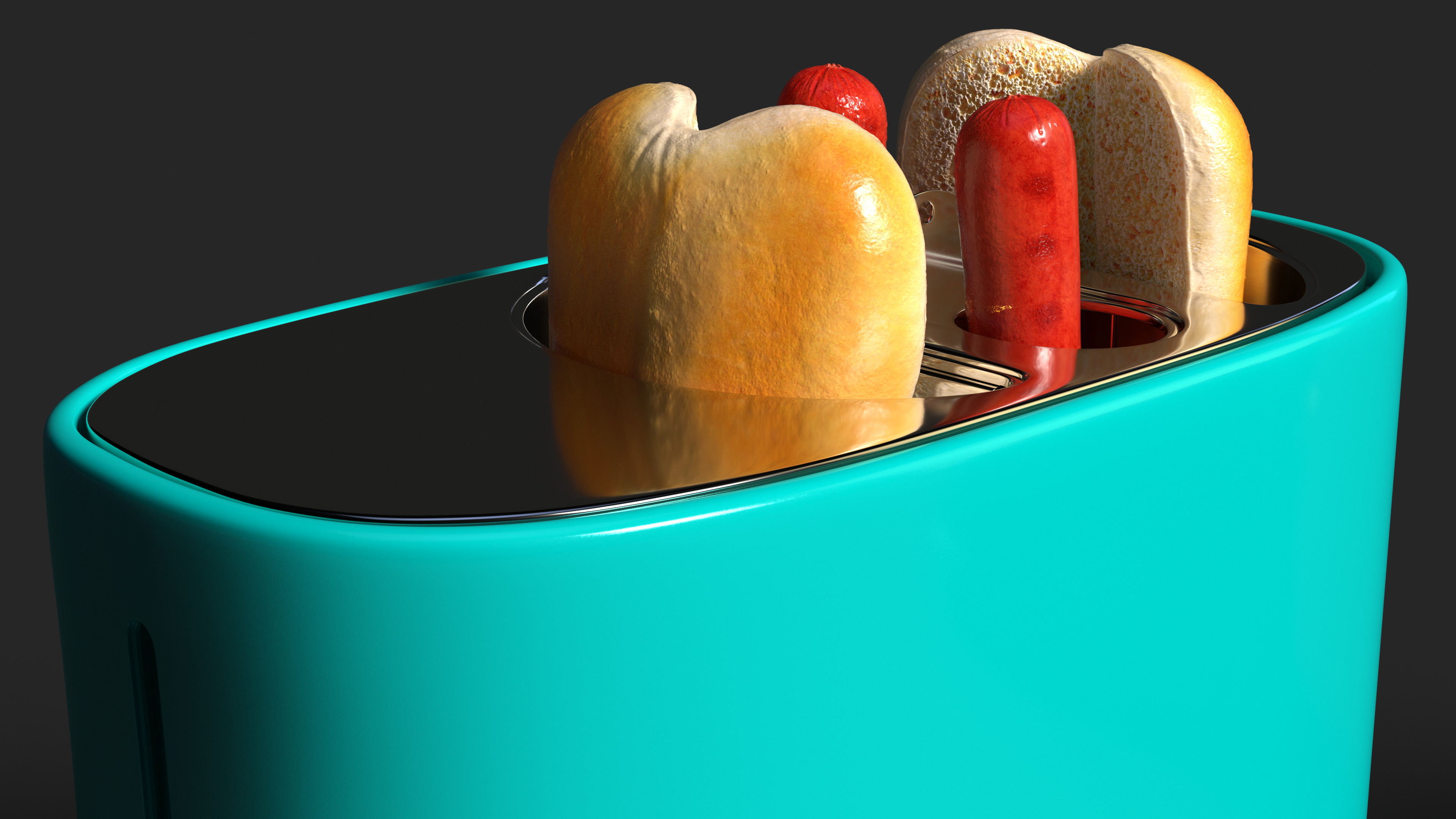 Toaster Carrying Hot Dog, view 10