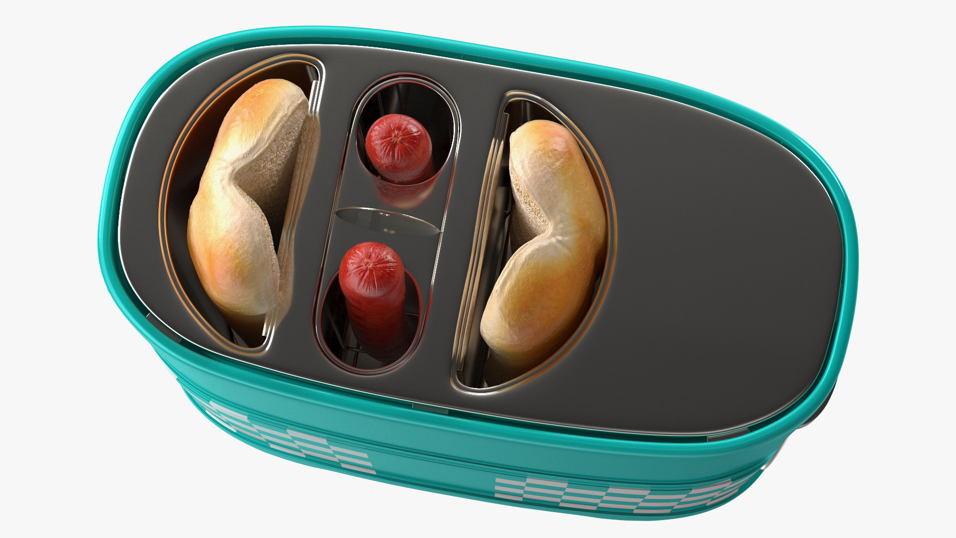 Toaster Carrying Hot Dog 3D model