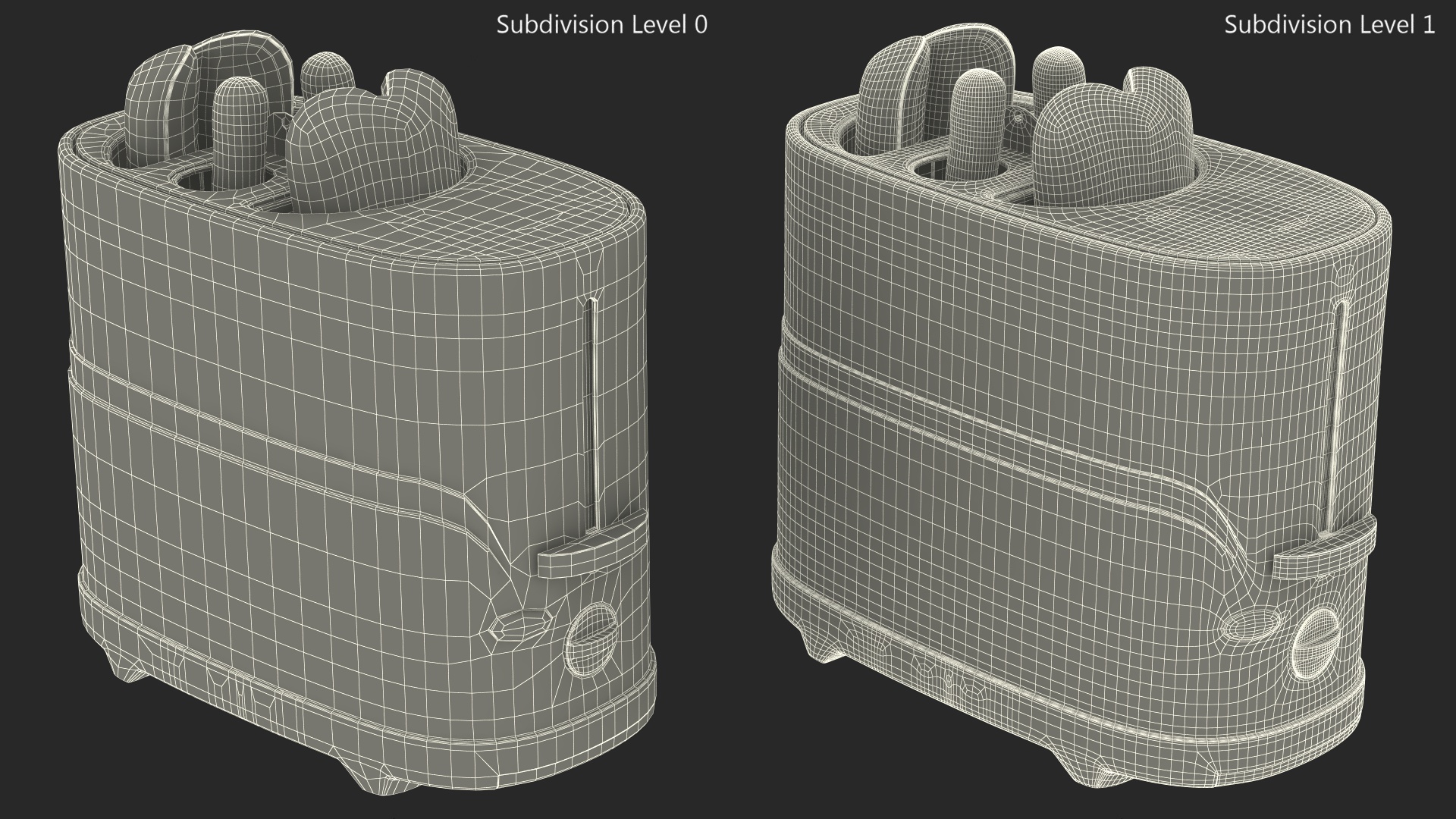 Toaster Carrying Hot Dog 3D model