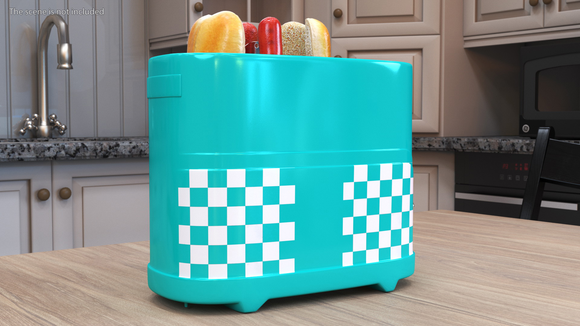 Toaster Carrying Hot Dog 3D model