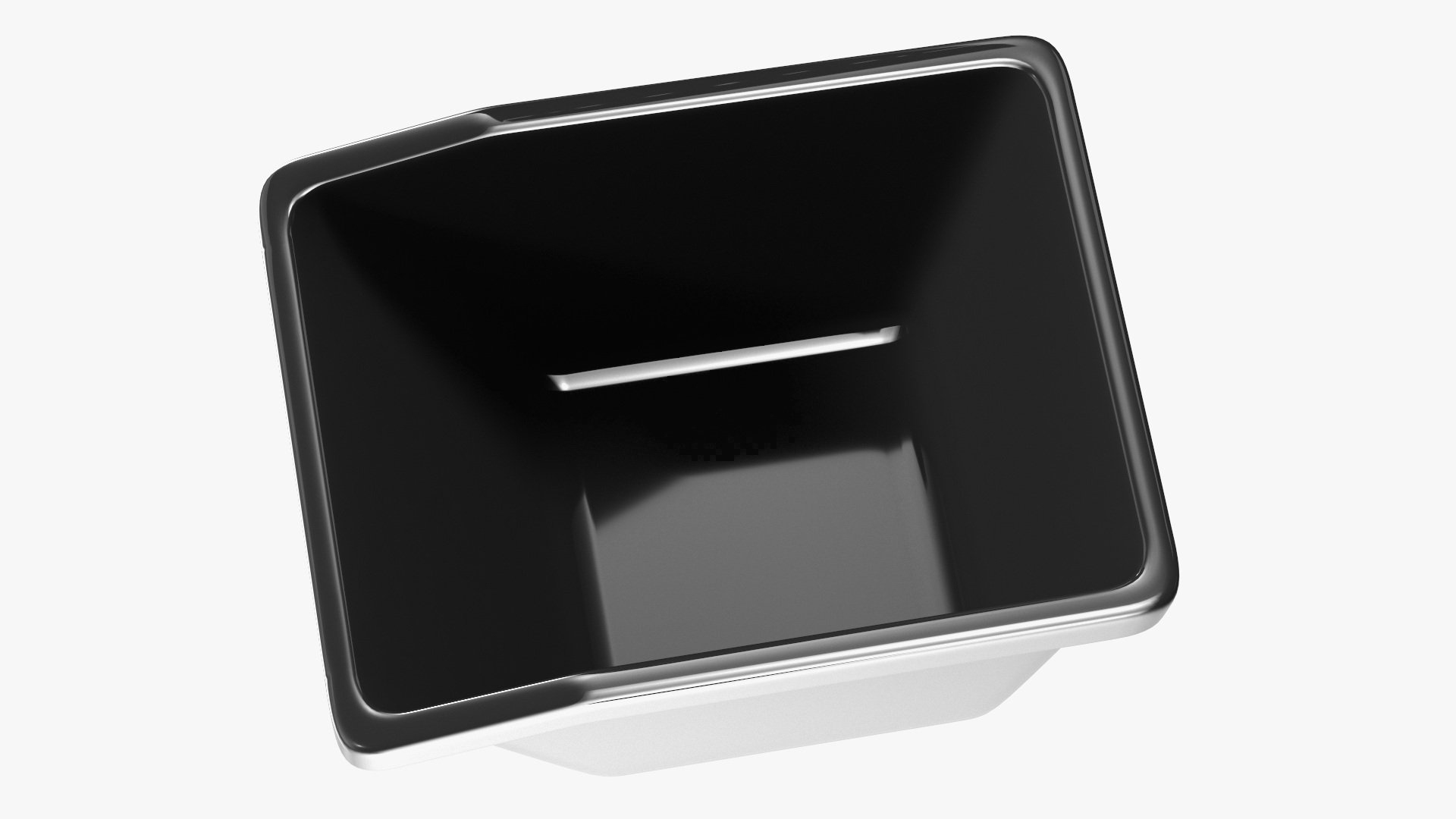 Black Storage Containers with Lid Set 3D