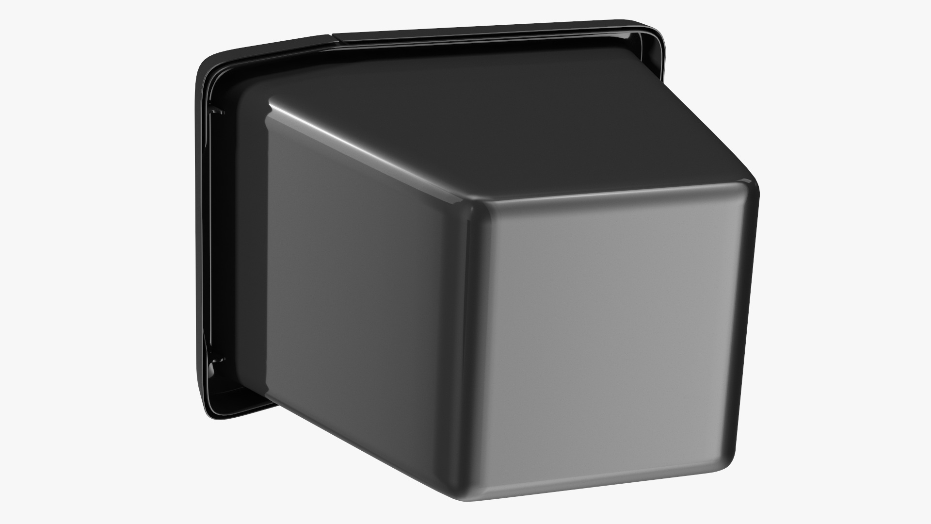 Black Storage Containers with Lid Set 3D