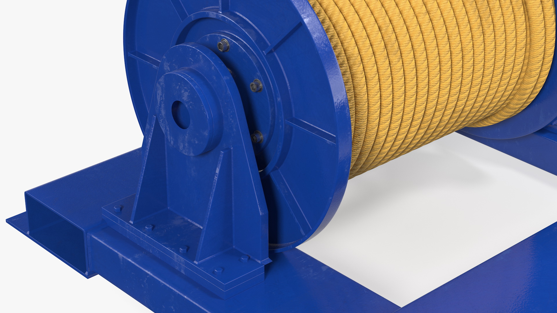3D model Winch Wire Rope Drum