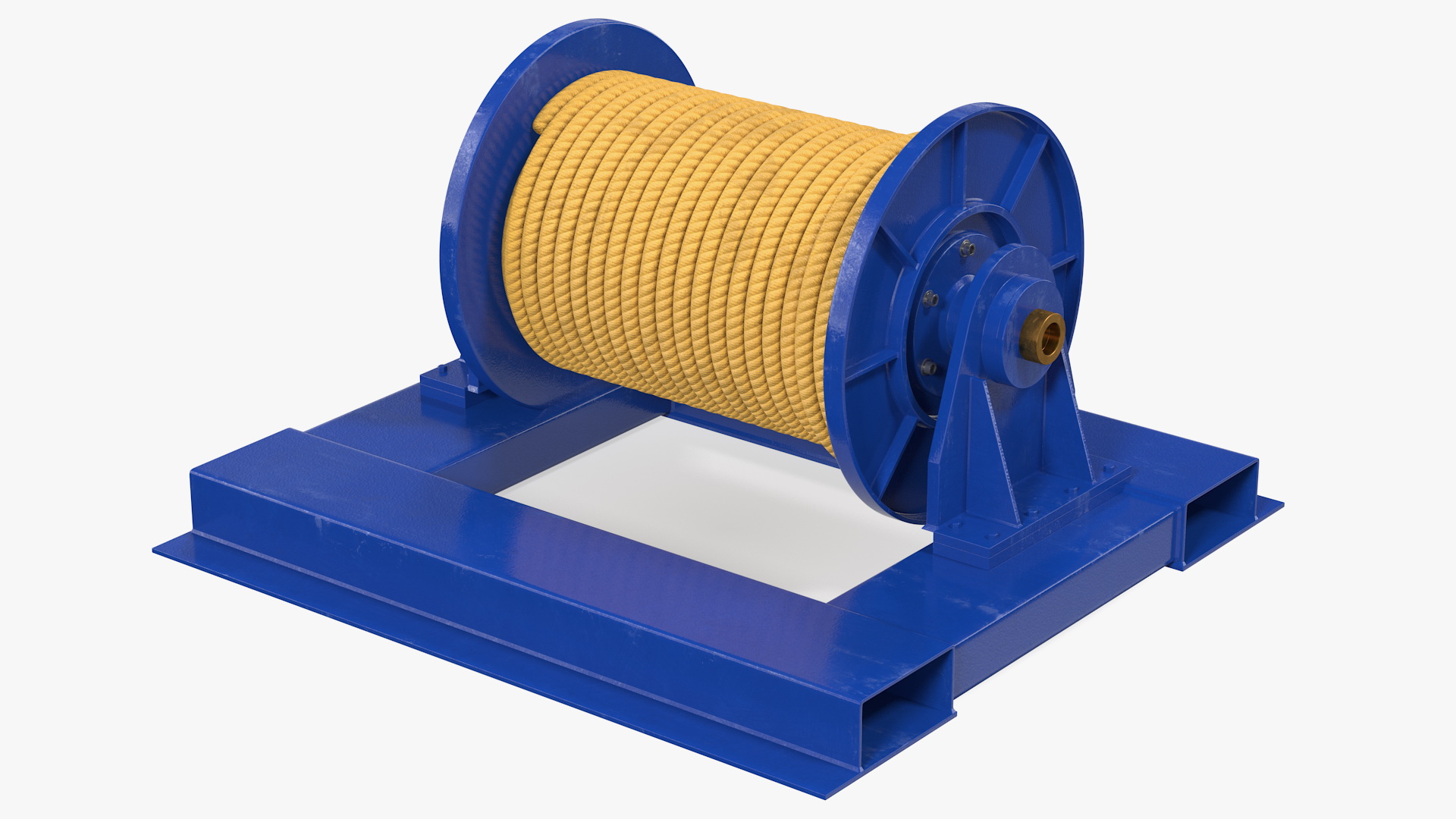 3D model Winch Wire Rope Drum