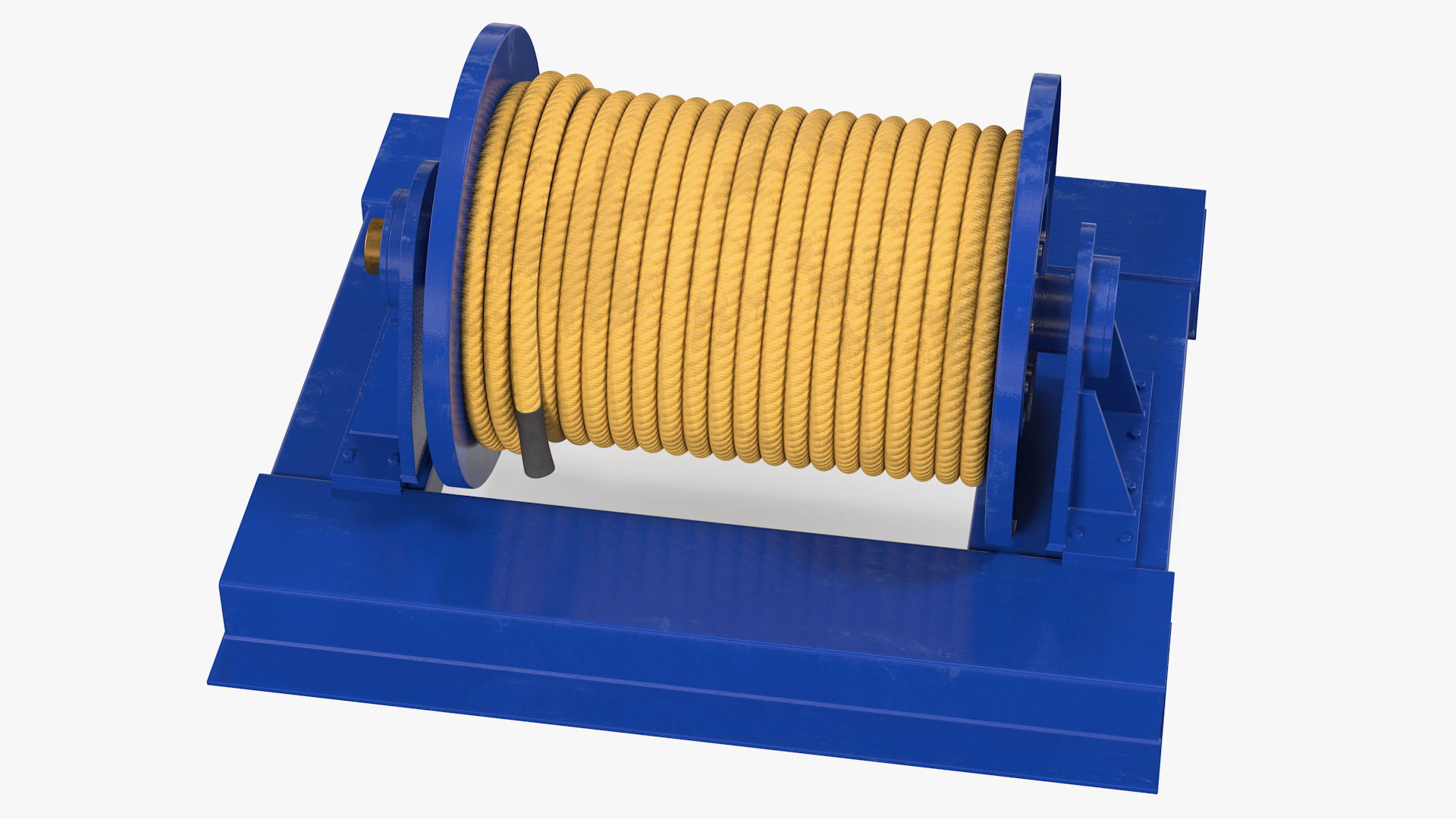 3D model Winch Wire Rope Drum