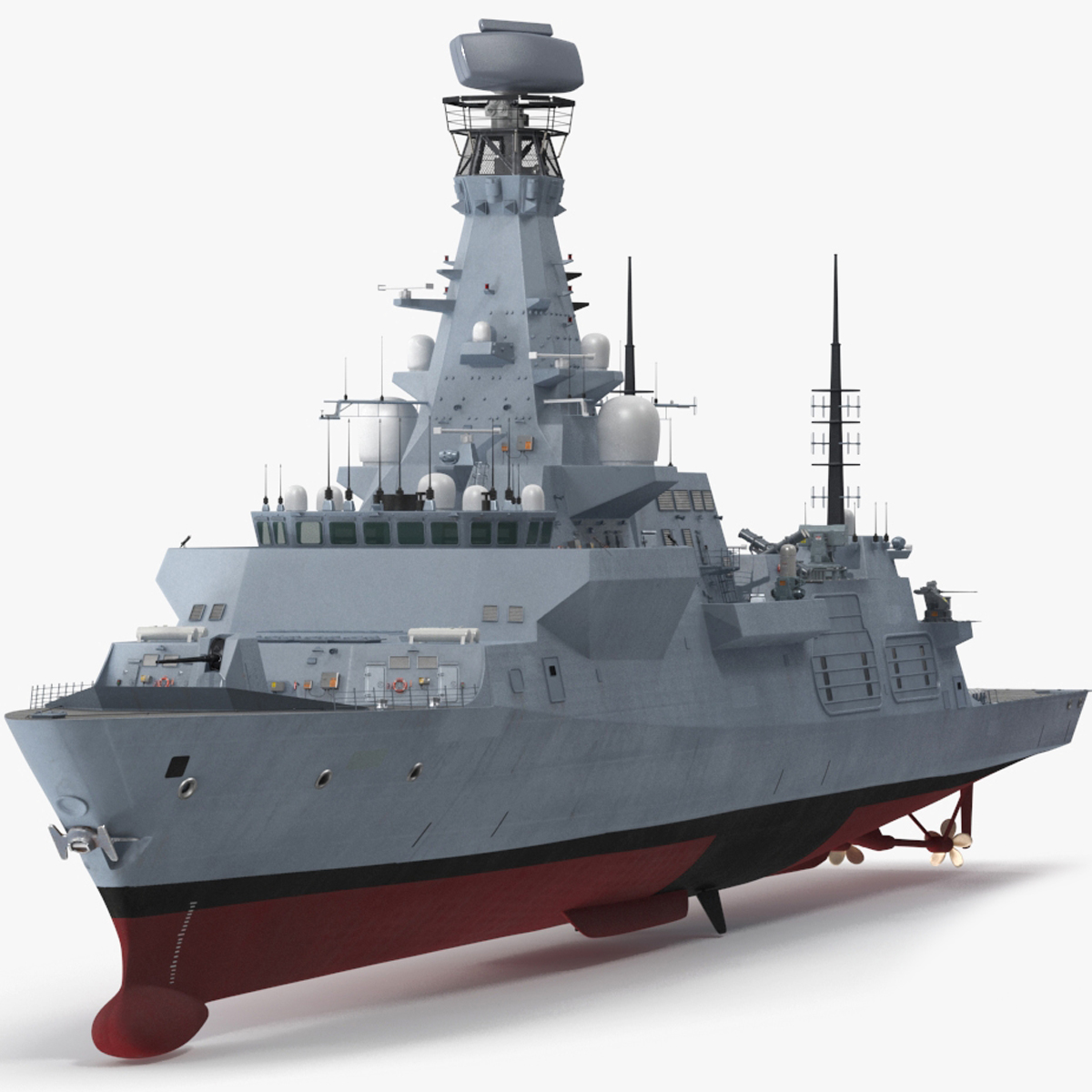 Type 26 Global Combat Ship Rigged for Maya 3D