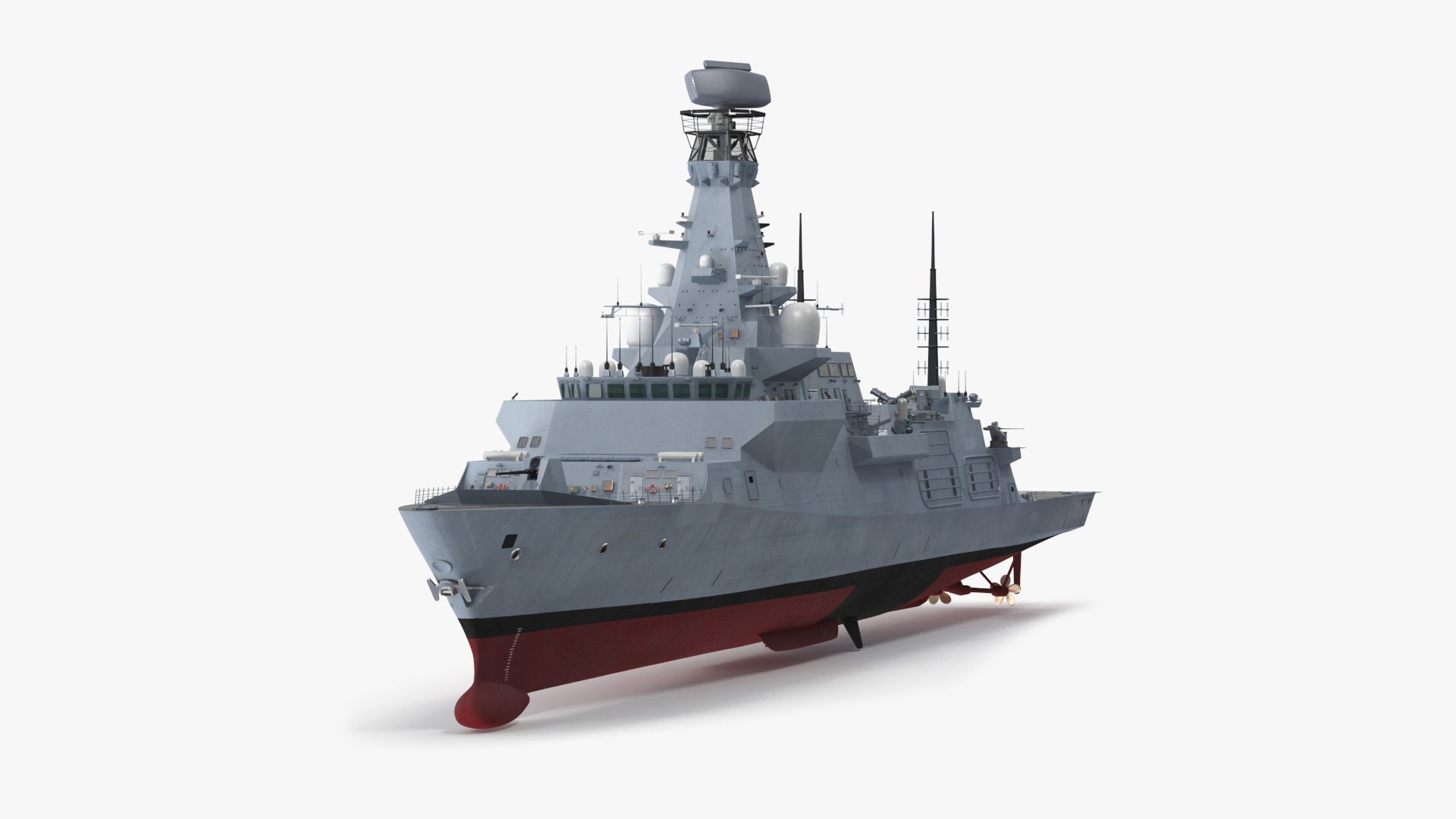 Type 26 Global Combat Ship Rigged for Maya 3D