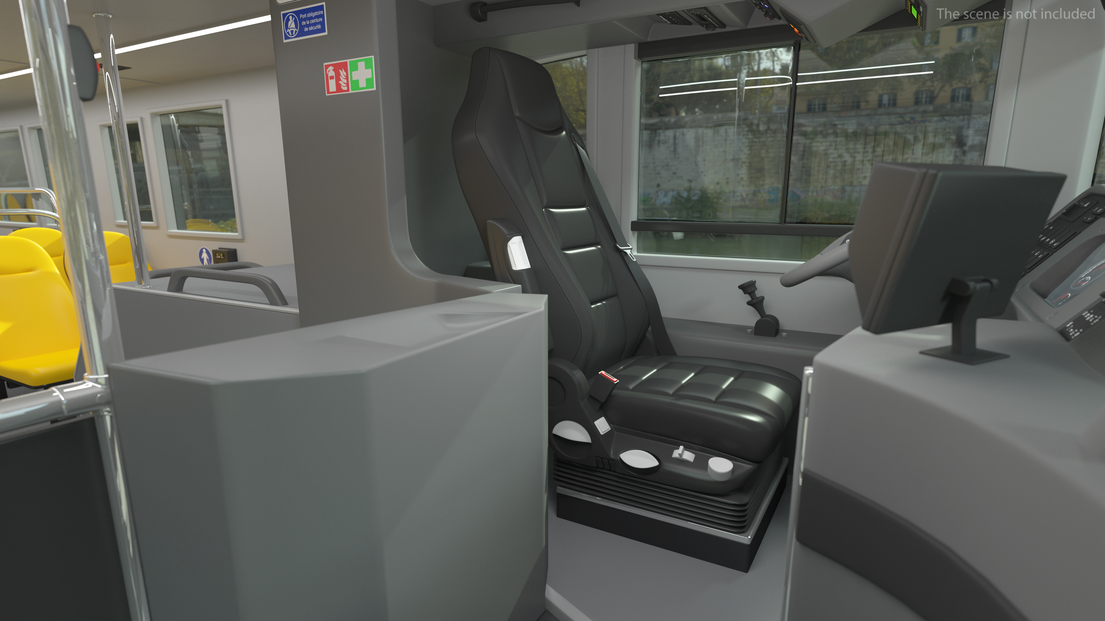 3D model Bus Driver Seat