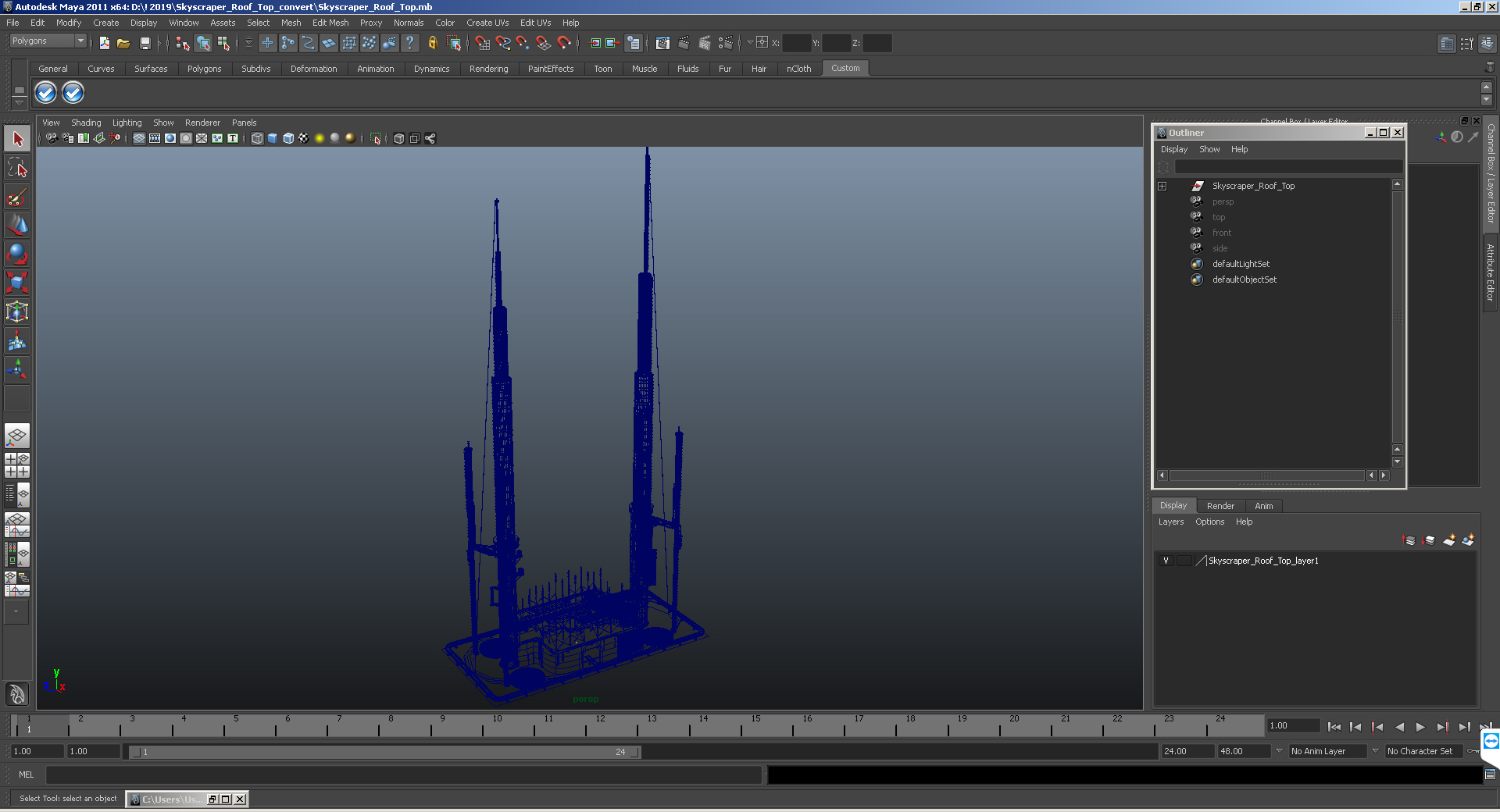 Skyscraper Roof Top 3D model