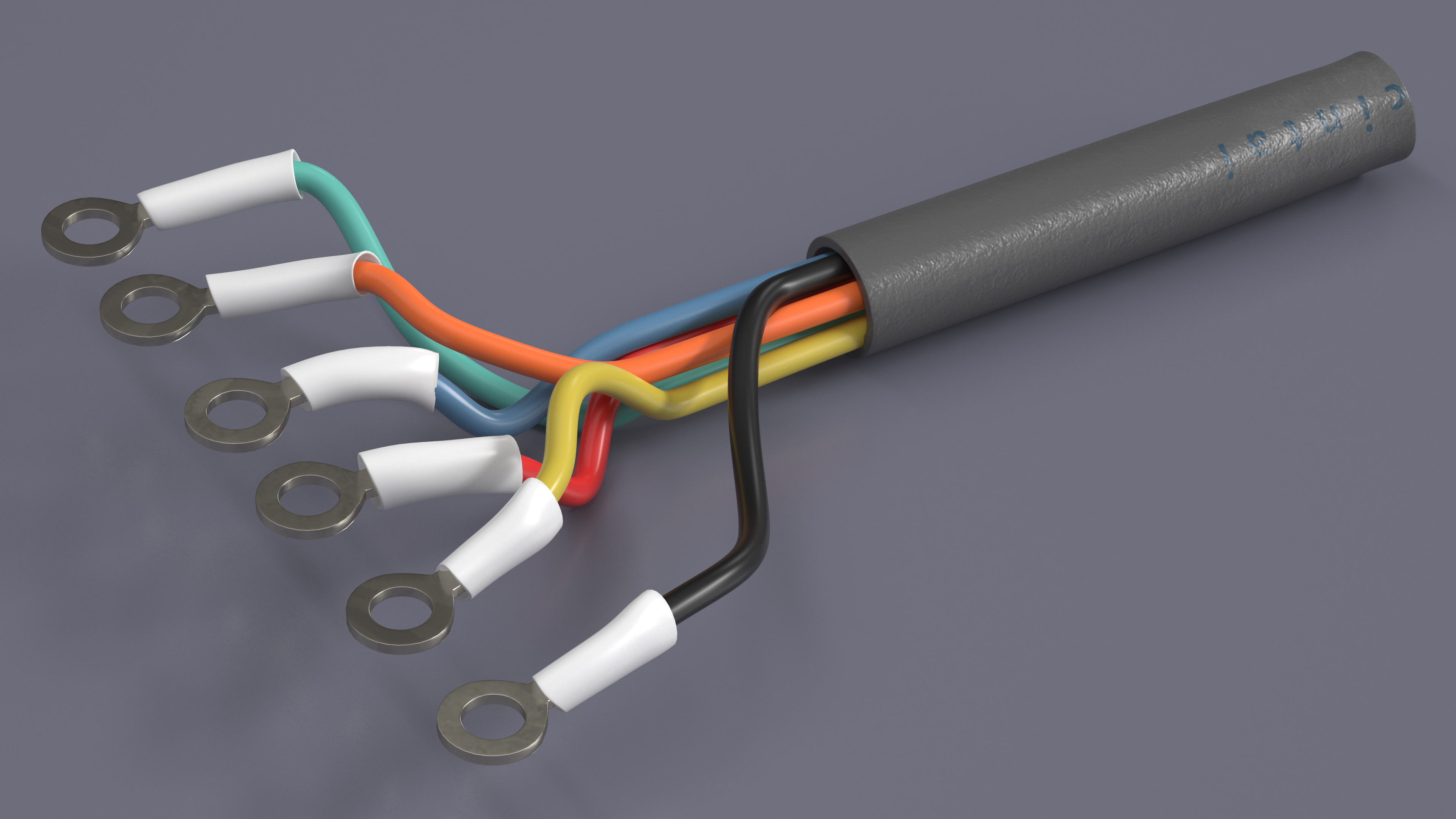 3D 6 Cores Electric Wire