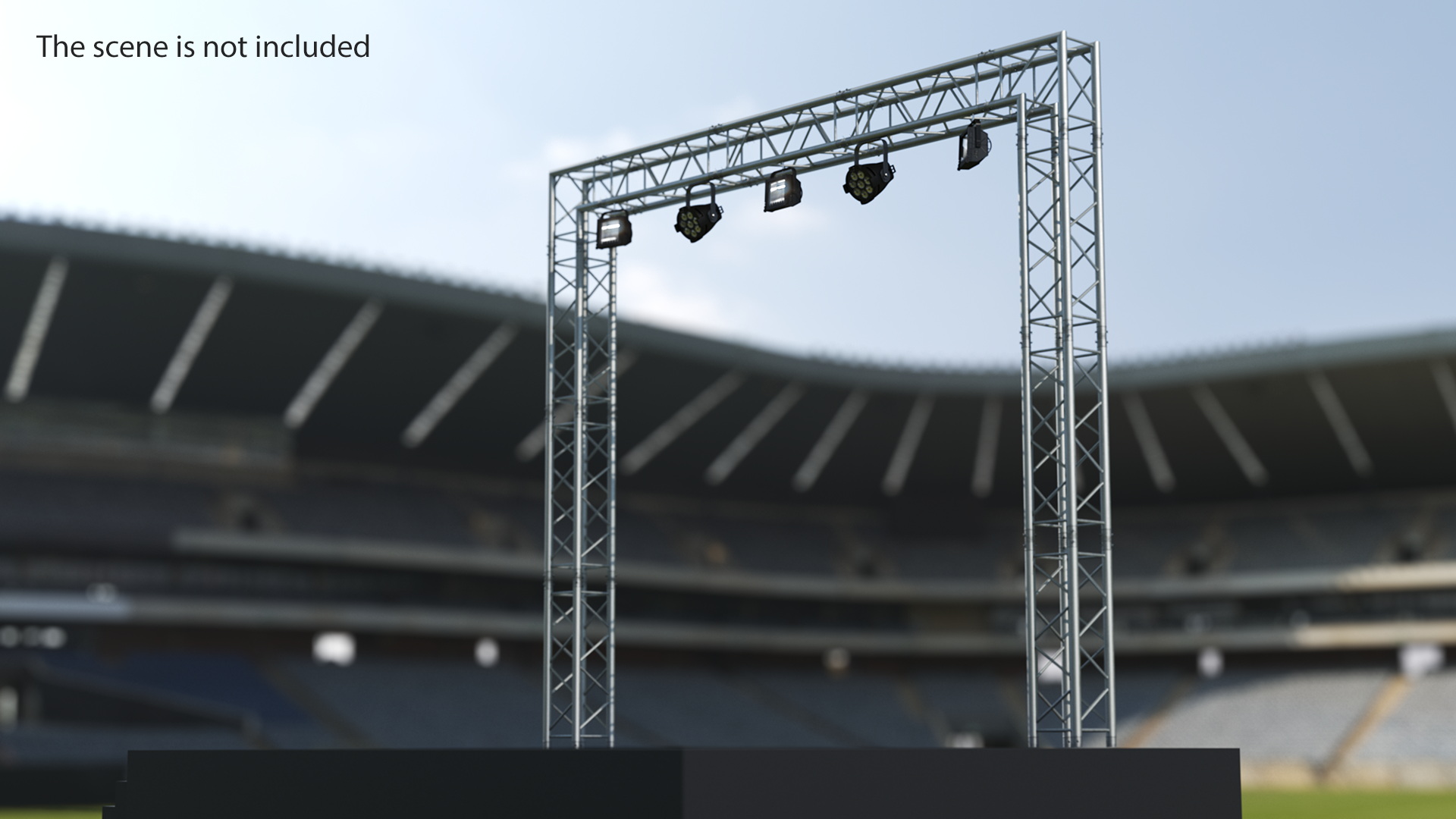 3D Square Truss Modular Light System model
