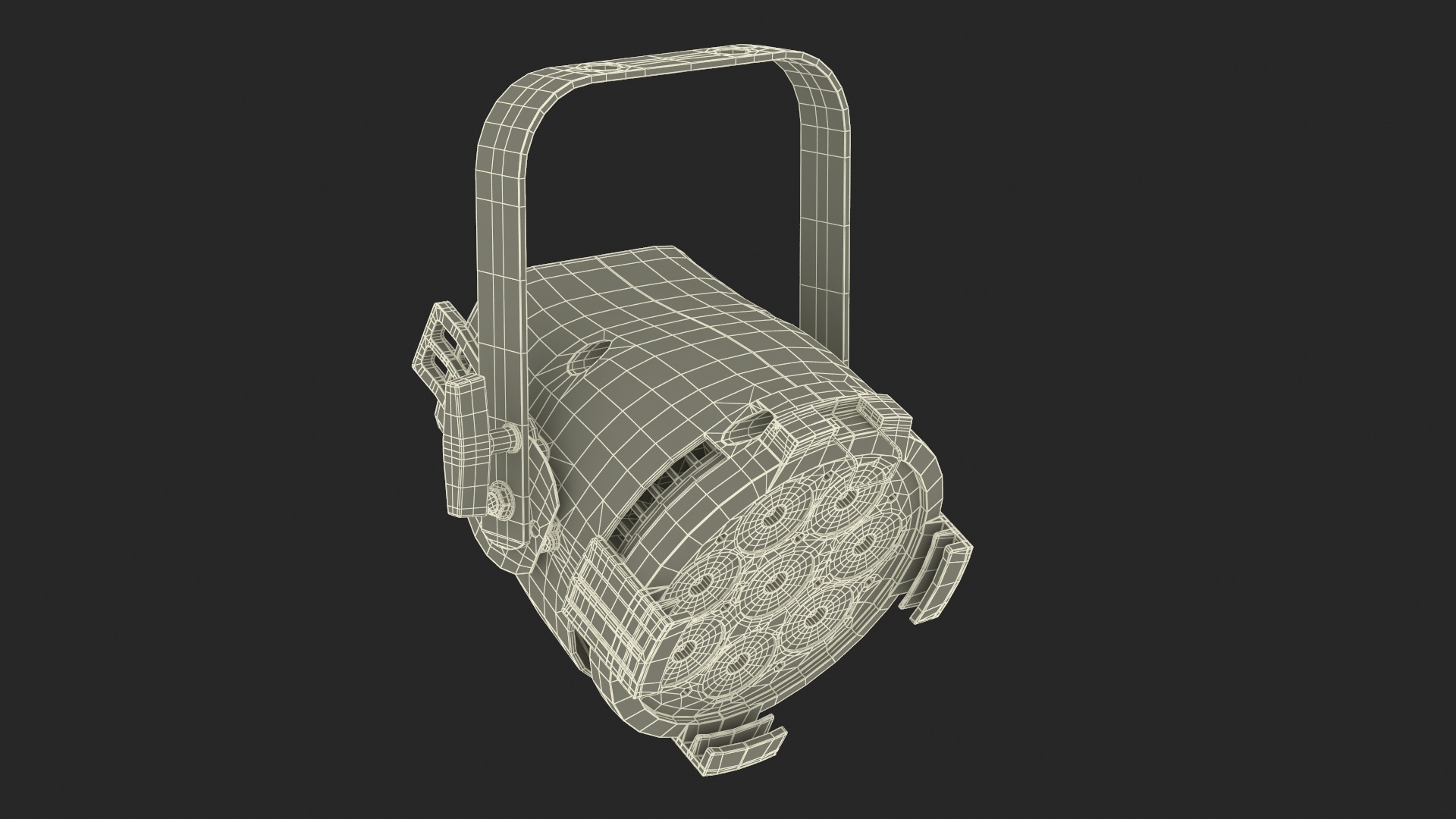 3D Square Truss Modular Light System model