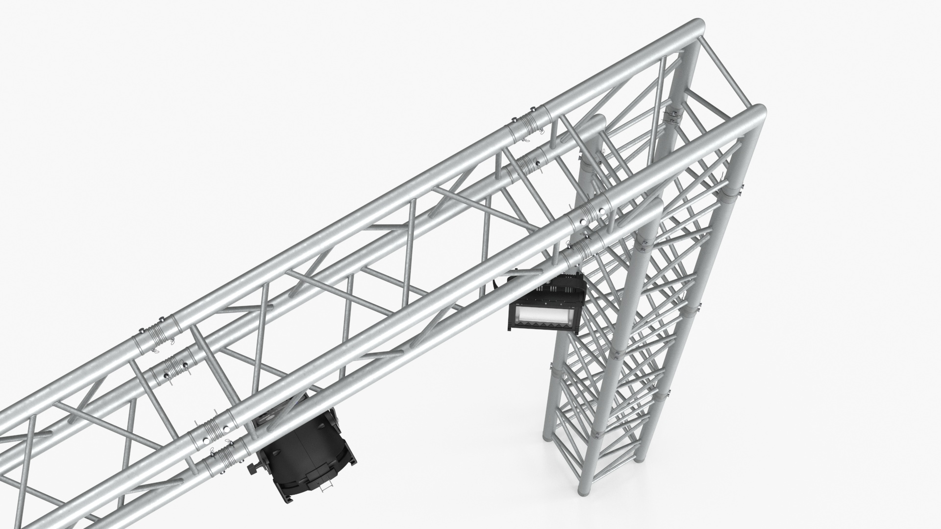 3D Square Truss Modular Light System model