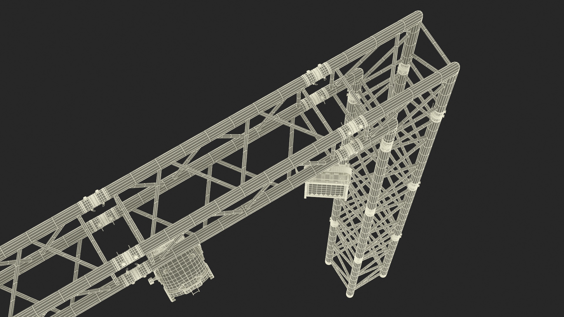 3D Square Truss Modular Light System model