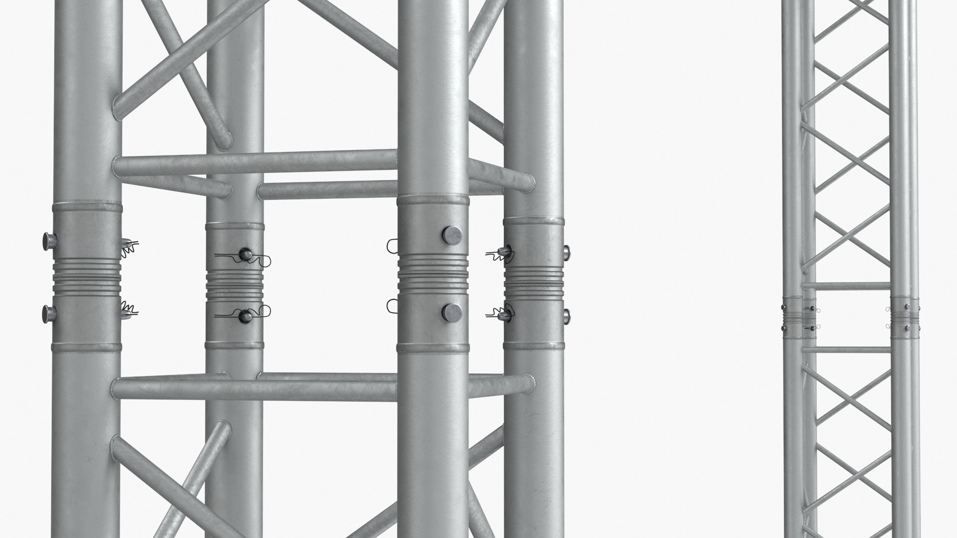 3D Square Truss Modular Light System model