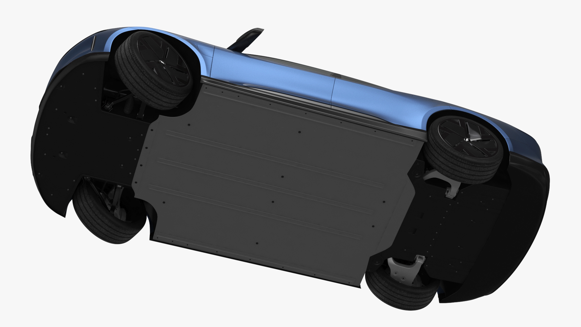 3D Lucid Air Electric Luxury Sedan Sapphire Rigged for Maya