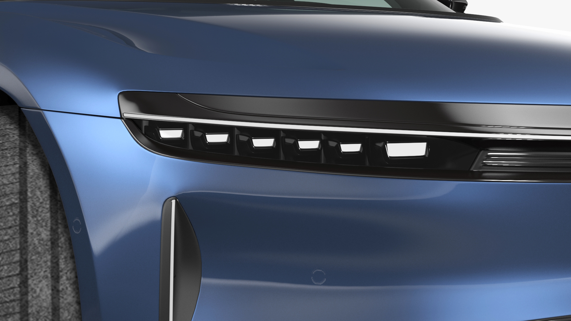 3D Lucid Air Electric Luxury Sedan Sapphire Rigged for Maya