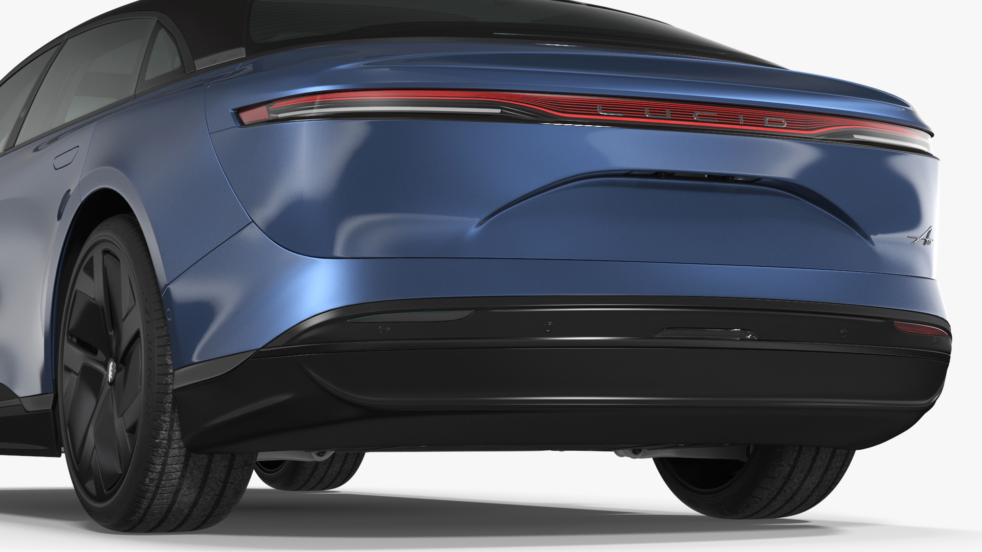 3D Lucid Air Electric Luxury Sedan Sapphire Rigged for Maya