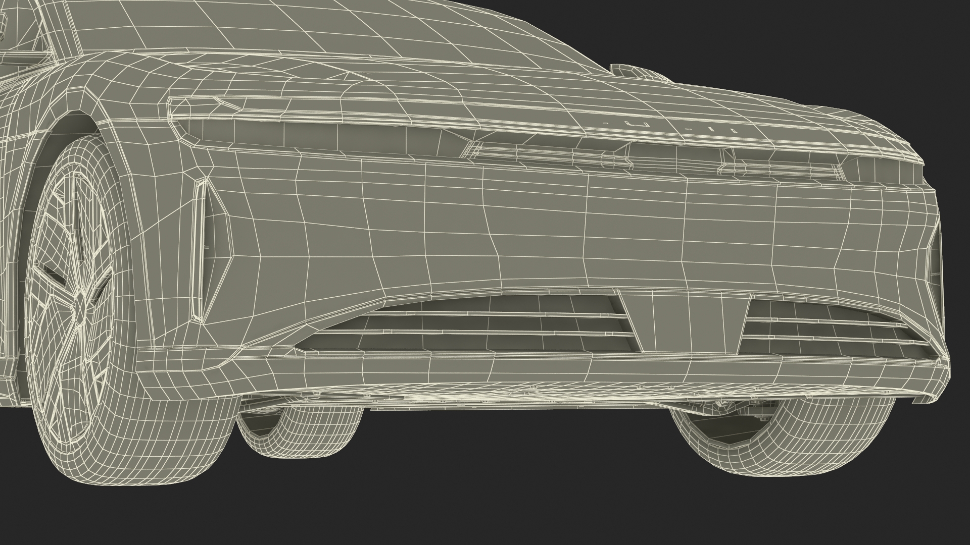 3D Lucid Air Electric Luxury Sedan Sapphire Rigged for Maya