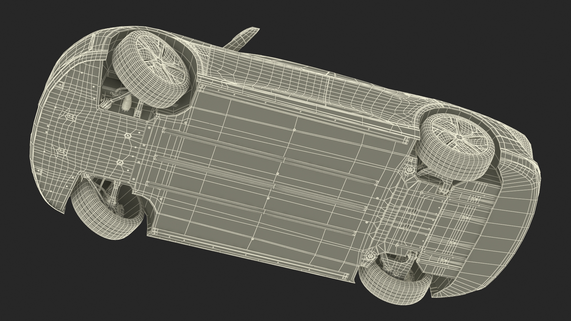 3D Lucid Air Electric Luxury Sedan Sapphire Rigged for Maya